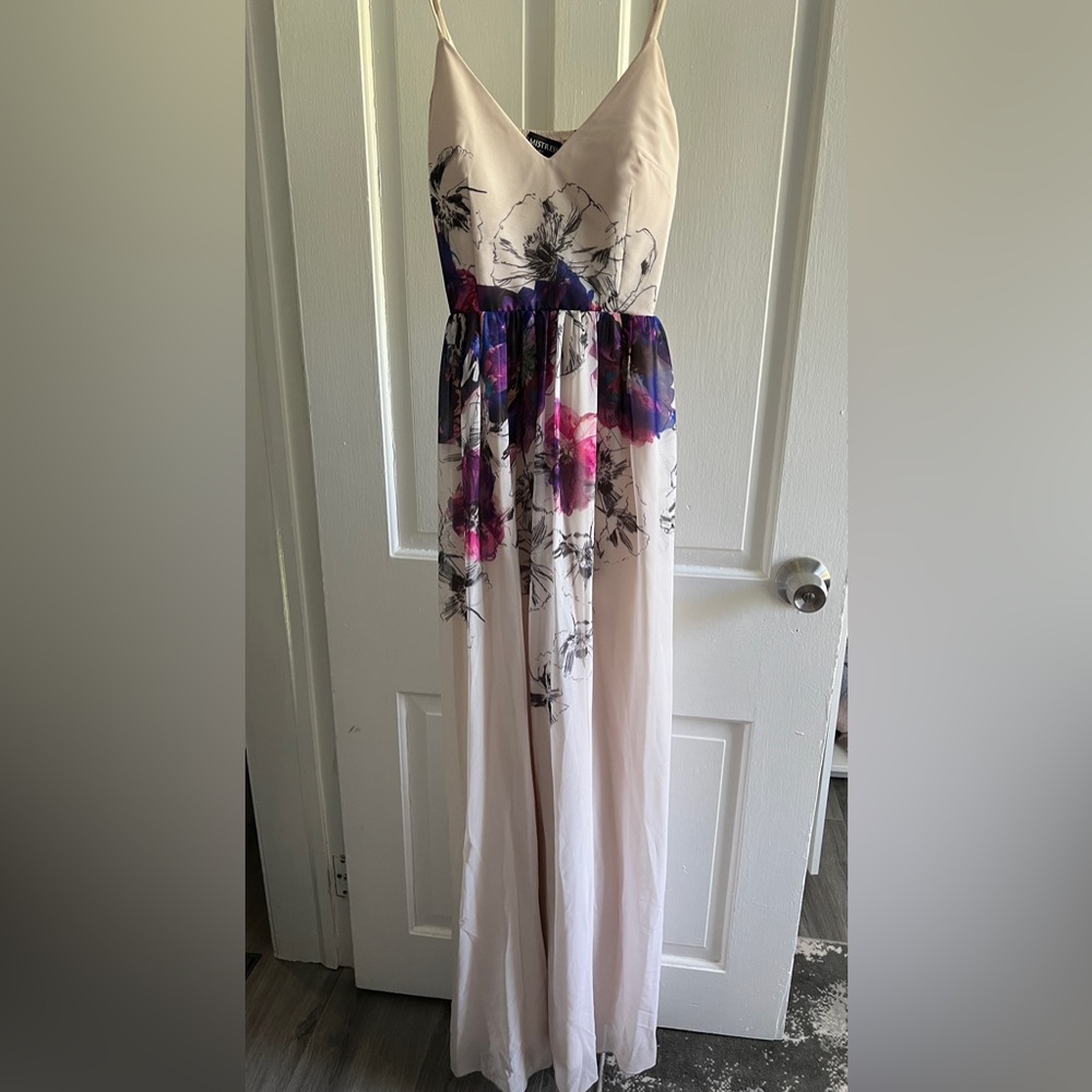 Little Mistress Elegant Floral Occasion Maxi Dress